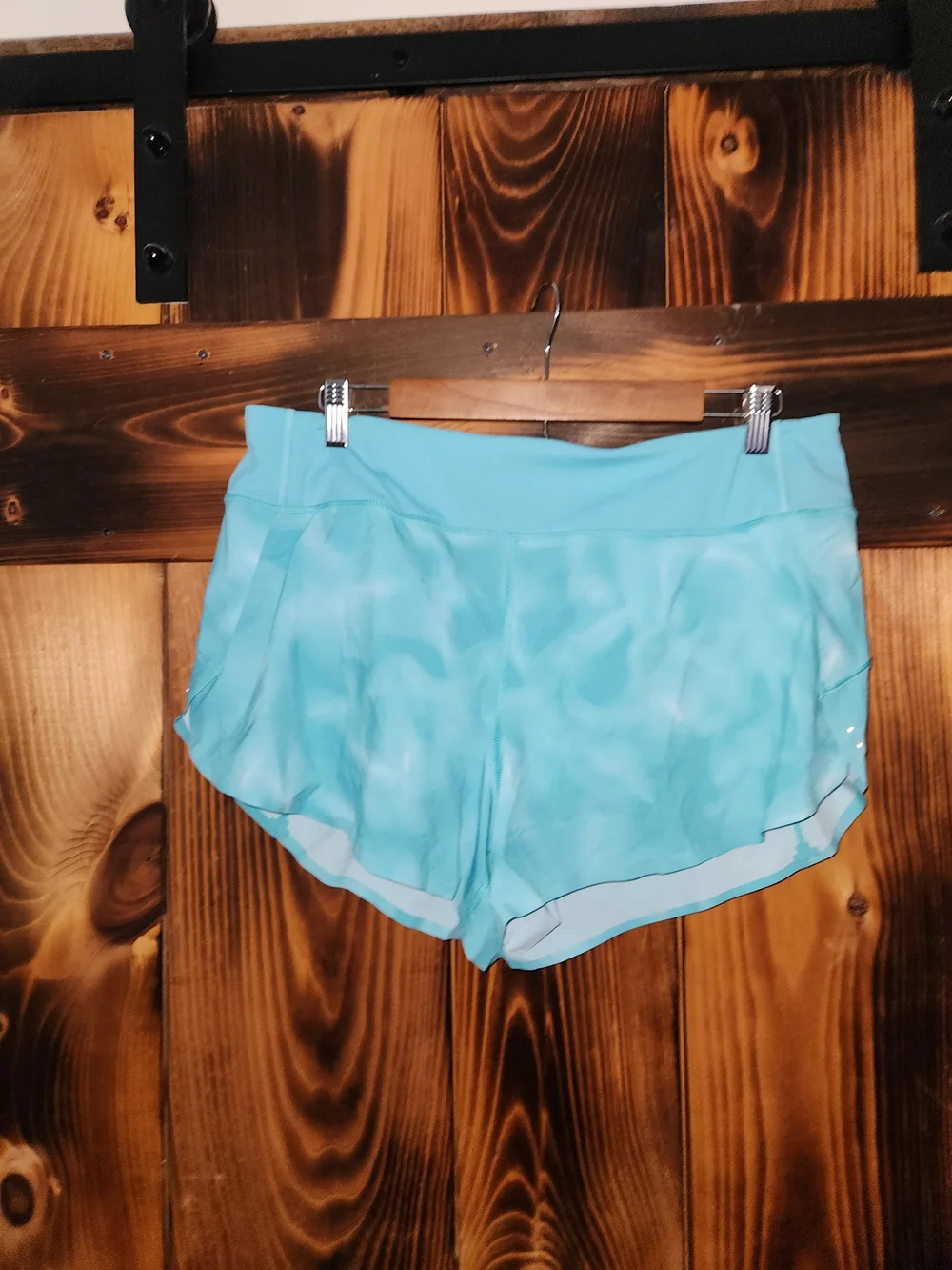 Athleta Aqua Blue Run With It Shorty